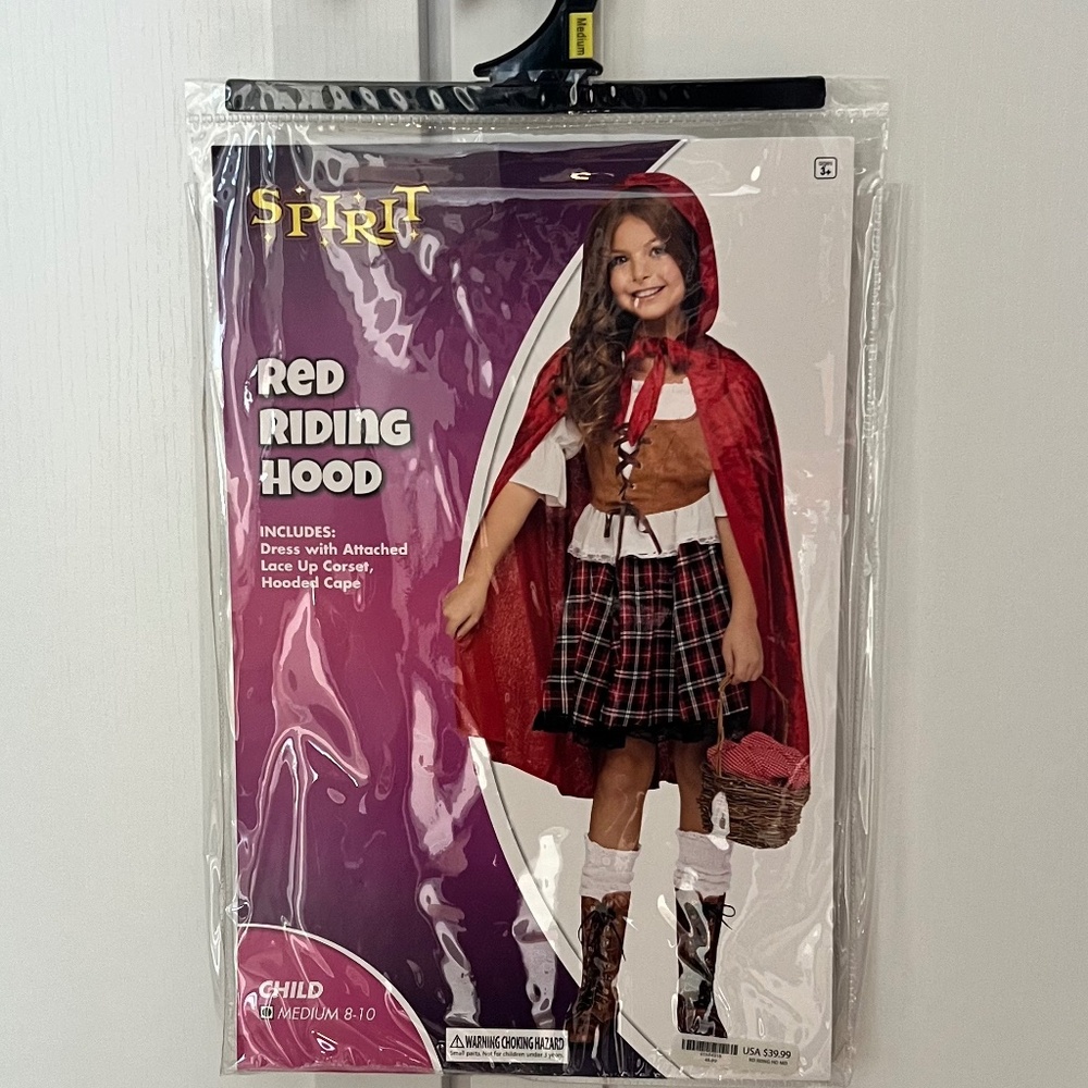Spirit Halloween - Kids Little Red Riding Hood Size Medium